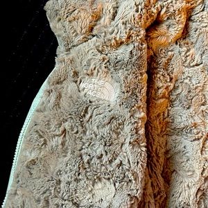 This is a girls 10/12 north face reversible coat